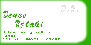 denes ujlaki business card